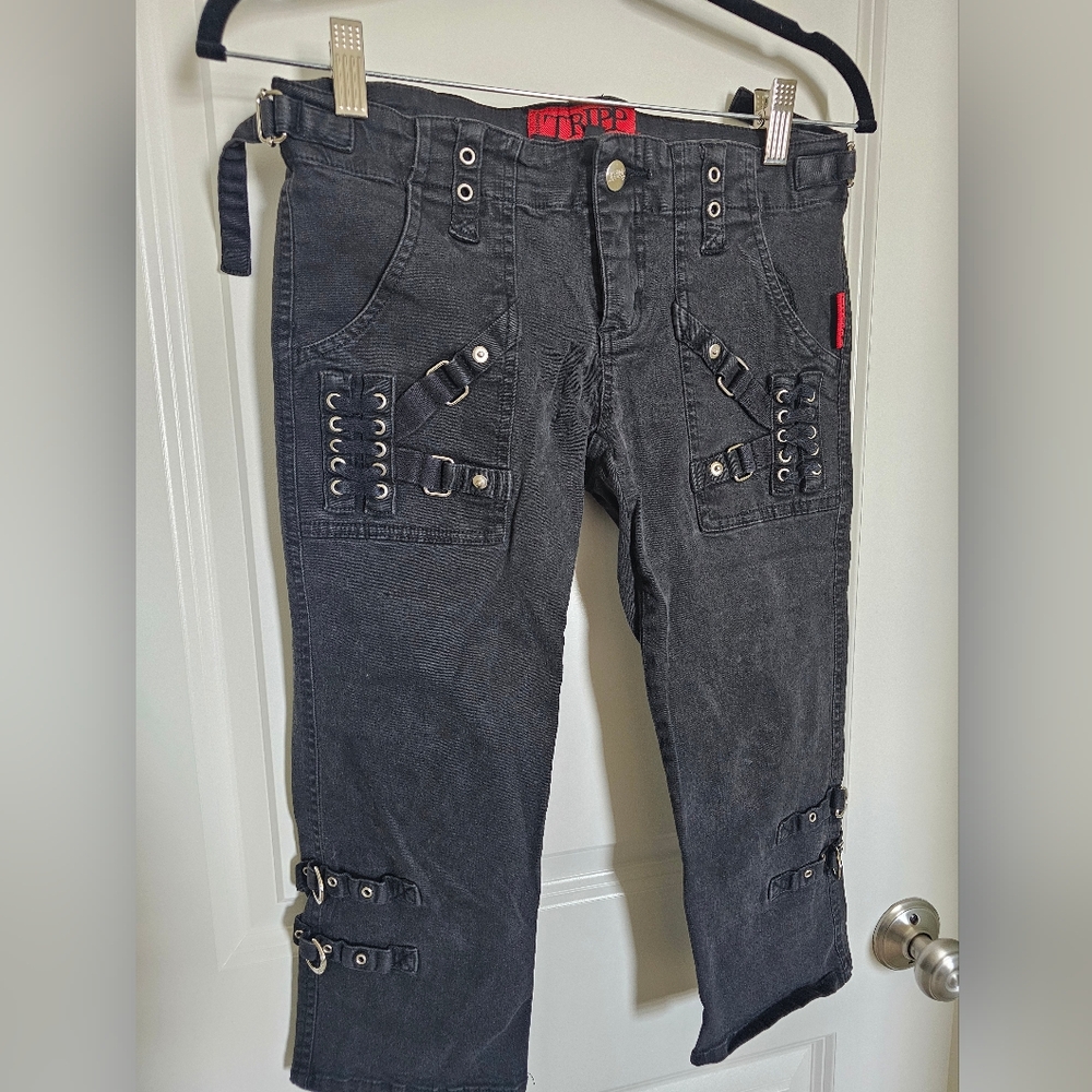 Daang Goidman Tripp NYC Vintage Rare 2000s Black Skinny Tripp Pants Sz 5